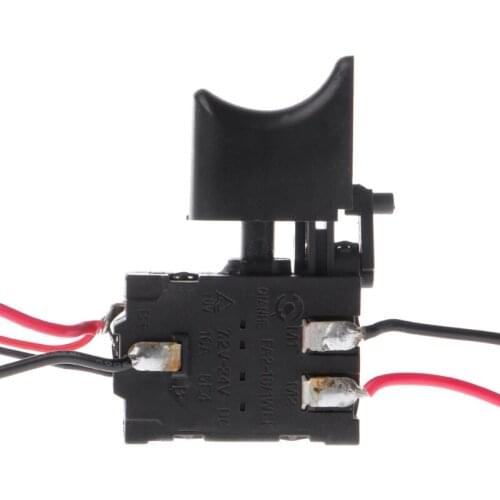 Electric Drill Dustproof Speed Control Push Button Trigger Switch DC 7.2-24V--alexa、bathroom accessories