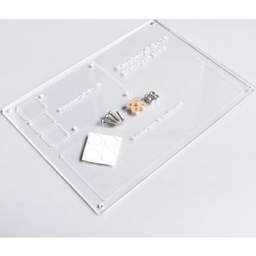 RAB 5 in 1 Breadboard Holder Base Plate Circuit Board Screws Uno R3 Mega 2560 Raspberry Pi 3 Model B