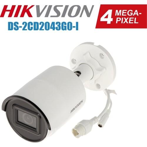 Mutil language Hikvision DS-2CD2043G0-I replace DS-2CD2042WD-I 4MP POE Network Bullet Surveilliance CCTV IR Camera Security