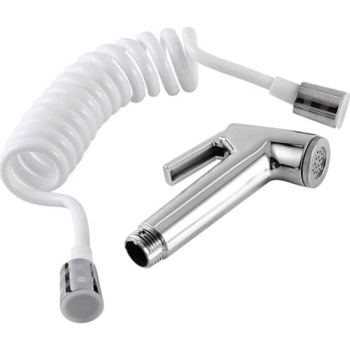 Handheld Shower Head Douche Toilet Bidet Spray Wash Jet Shattaf with Spring Hose