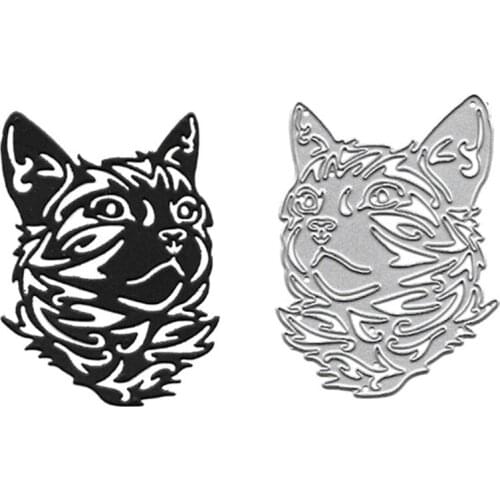 Troqueles Scrapbooking Tiger Die Cut Dies Stencil Photo Album Card Paper Decor Embossing Craft Handmade DIY Metal Cutting Dies