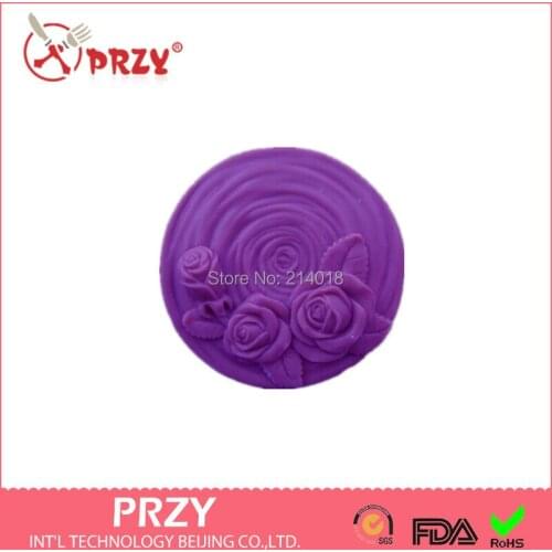 Handmade Soap Mould Candle Soap Silicone Mold Flower Shaped Fondant Mold Silica Gel No.s086 Aroma Stone Rubber PRZY Eco-friendly