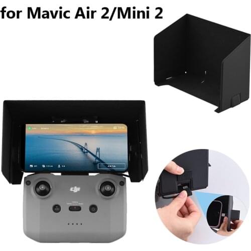 For DJI Mini 2 Drone Remote Control Sunhood Foldable Smartphone Sun Shade Monitor Cover for Mavic Air 2/Air 2S RC Accessries