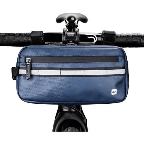 Reflective Bike Handlebar Bag Waterproof Front Frame Bicycle Basket Pack Storage Pouch Riding Accessories Cycling Equipment