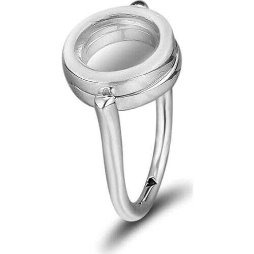 GPY Ring Floating Locket Rings Women Anel Feminino 100% 925 Jewelry Sterling Silver Anillos Mujer Wedding Engagement Bagues