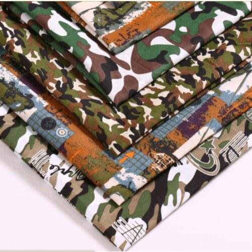 100*150cm Camouflage Fabrics By The Yards 100%Polyester Fabrics for DIY Sewing Men’s Pants Sleeve Crafts Needlework Cloth