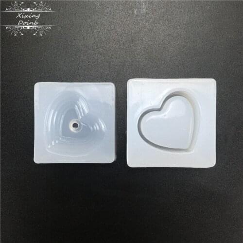 2Pcs/set DIY Heart shape silicone resin mold cake candy craft cake decorating tool epoxy resin jewelry mold