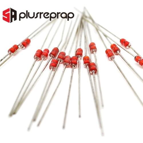20pcs/lot 100K NTC B3950 1% MF58 thermistor temperature sensor for Metal J-head hotend