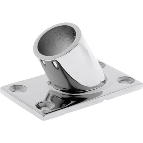 3pcs Handrail 60 Degree Stainless Steel 7/8 "Rectangular Mounting Base Tube