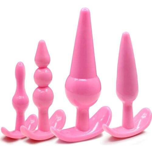 4pcs big Butt Plug sex toy for women men sexy nightlife unisex anchor backyard Stimulating Anal plug adult products masturbator