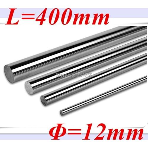 New 4pcs/lot diameter 12mm 12x400mm CNC linear shaft hardened rod linear guide rail cnc