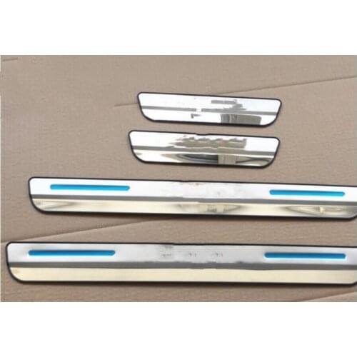 4pcs Door Sill Strip Scuff Plate For Lexus NX 200 NX200T 300H 2015 Car Styling Welcome Pedal Side Trim Car Stickers Accessories