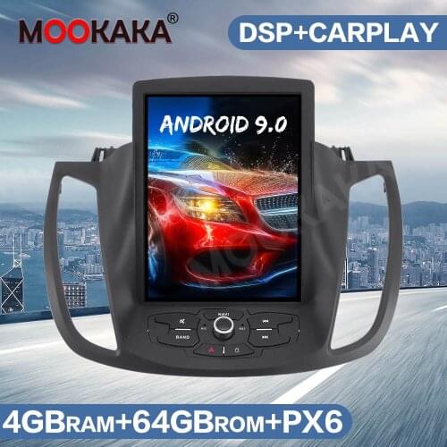 Tesla Style Android 9.0 4GB+64GB Car Radio GPS Navigation For Ford KUGA 2013-2019 Car Head Unit Multimedia Player Auto Stereo HD