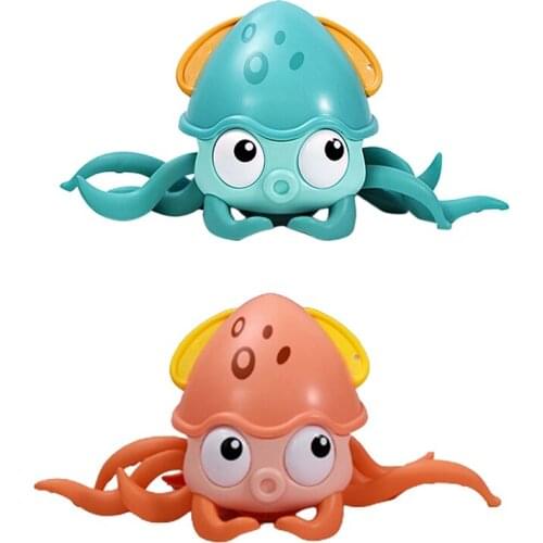 Kids Bath Toy Octopus Interactive Bath Toy Towed on Land and in Water Clockwork Bath Toys Beach Bath Toys Bathtub Toy