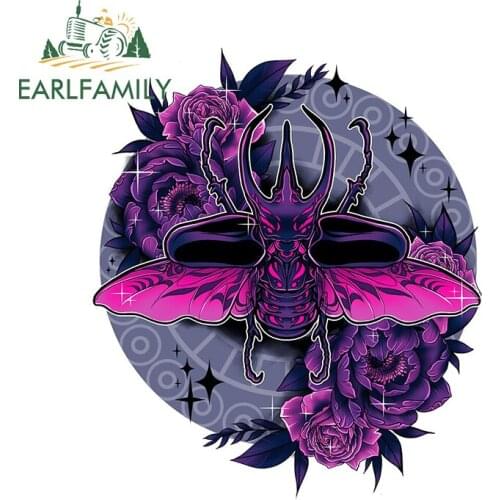 EARLFAMILY 13cm x 11.2cm For Atlas Beetle Car Stickers Cartoon Decal Vinyl Material Motorcycle Occlusion Scratch Decoration