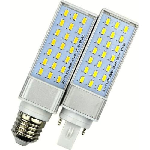 G23 g24 e27 led lamp bulb 10W 12W 15W 18W 20W 25W 5730 Light warm white/Cool white Spotlight 180 Degree Horizontal Plug Light