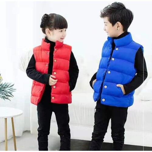 Hot Selling Girls Vest Jackets 2019 New Baby Kids Autumn Winter Boy Vests Waistcoat For 2-12 Year Children Clothes Outerwear