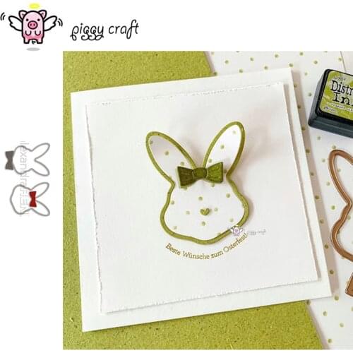 Piggy Craft metal cutting dies cut die mold Bow bunny decoration Scrapbook paper craft knife mould blade punch stencils dies