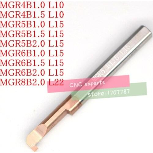 MGR4B1.0 L10/MGR4B1.5 L10/MGR5B1.0 L15/MGR5B1.5 L15/MGR5B2.0 L15/MGR6B1.0/MGR6B2.0 L15/MGR8B2.0 L22, grooving solid carbide tool