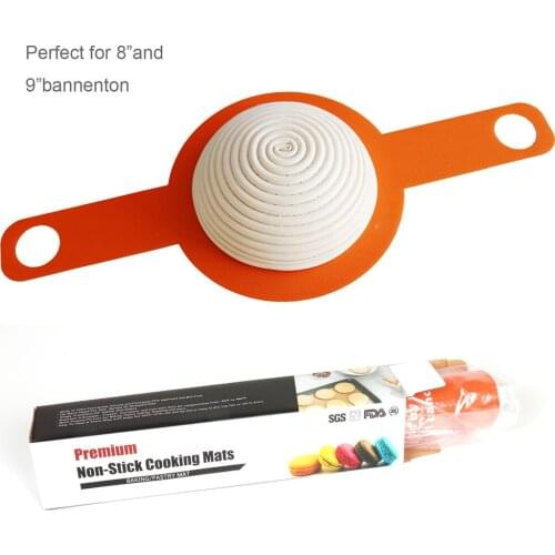 Dough Transfer Pad Microwave Dough Mat Non-stick Reusable Baking Mat Heat-resistant Silicone Bread Pad for Home Kitchen