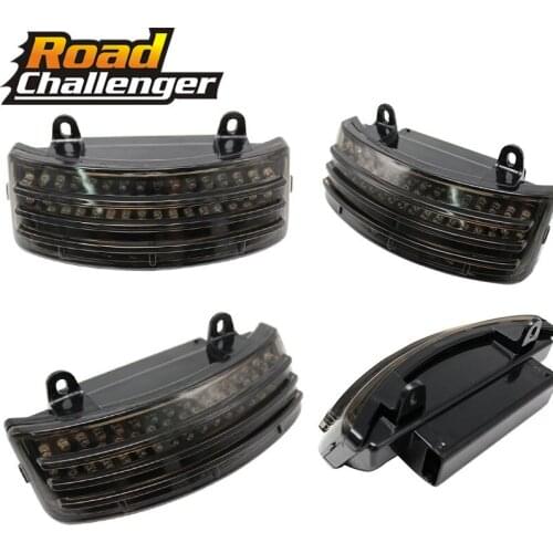 Motocycle Tip Light Tri-Bar LED Rear Tail Brake Fender Tip Light For Harley Touring 2014-2018 Street Glide&Road Glide 2015-2018