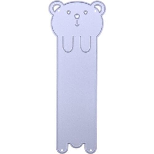 New Animal Bear Bookmark Metal Cutting Dies Stencils for DIY Scrapbooking Album Paper Cards Decorative Crafts Embossing Die Cuts
