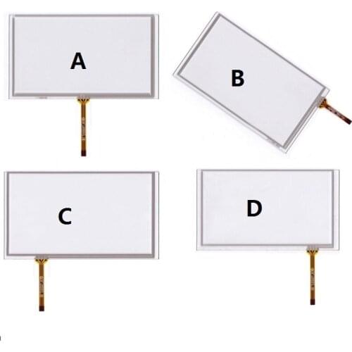 New 7-inch 165*100mm touch screen resistive four-wire car navigation touch pad handwriting screen DVD/GPS outer screen