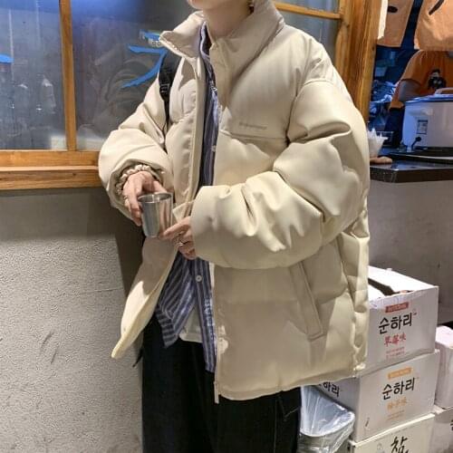 Winter Man Thickened Reflective Warm Parkas Woman Korean Streetwear Coats Men Thicken Zipper Mens Harajuku Fashion Jackets