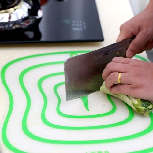 Large Size Transparent Flexible Frosted Classification Cutting Board Cutting Board Cutting Fruit Cutting Board PP Chopping Board