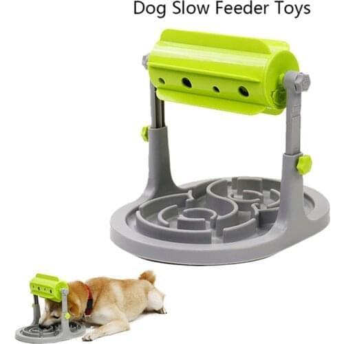 Drop Shipping Food Treated Dog Toys Food Feeder Educational Dog Puzzle Toys Training Game Toy Anti Choke Slower Feeder Bowl