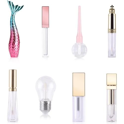 Empty Lip Gloss Tubes for Lipgloss DIY Cosmetic Containers Lipstick Jars Balm Tube Cap Container Travel Makeup Refill Bottle Too
