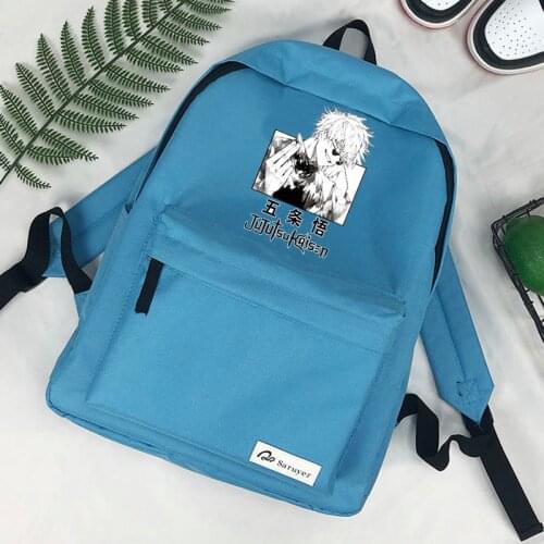 Jujutsu Kaisen Satoru Gojo Itadori mochilas backpack anime laptop fashion mochilas da moda bolso mujer femenina backpack