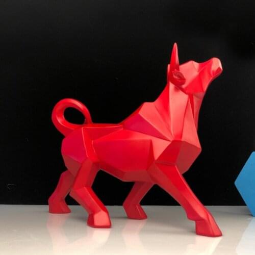 Sculpture Bull Taurus Statue Bull Figurine Reisn Animal Ox Home Decor Symbol of the year 2021 ox figurine for decoration