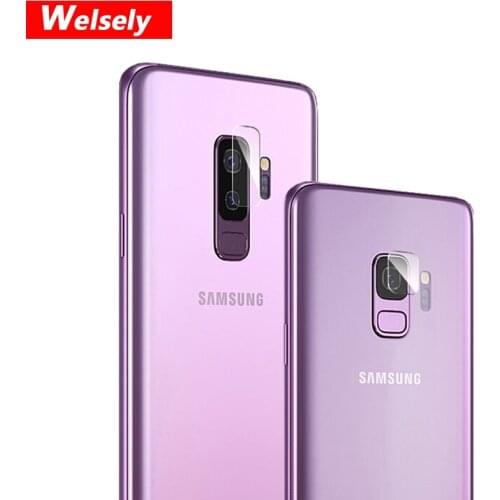 Welsely Thin HD Transparent Rear Back Camera Lens Protector Cover Tempered Glass Film For Samsung Galaxy S9 S9 Plus accessories