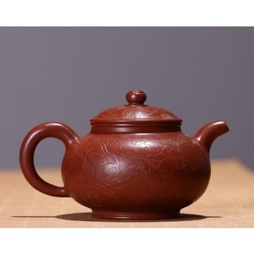 Yixing Handmade Teapot Dragon Kettle Mud Dahongpao Send Gift Box Creative Teaware