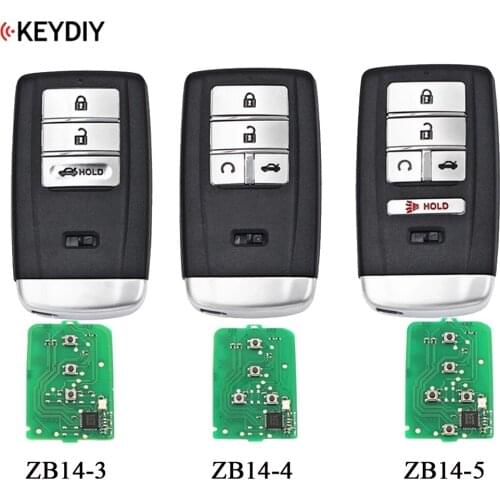 1/4/8pcs /lot ZB14-3/ZB14-4/ZB14-5 KDX2 Smart key Universal KD Auto Car Key Fob for KD-X2 Key Generator