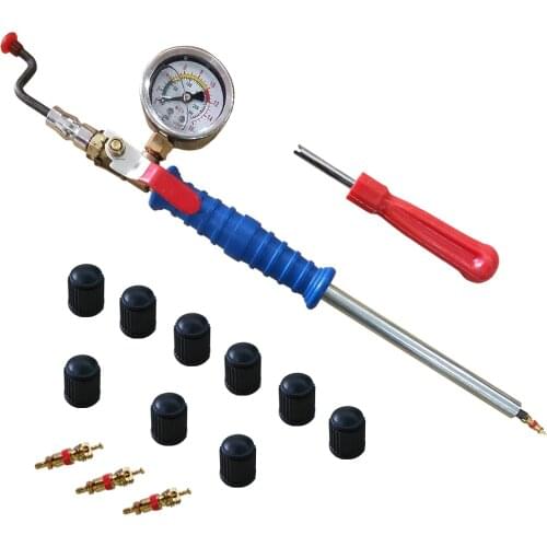 New 1PCS tire pressure gauge for quick inflating pressure test with switch for automobile tire inflator valve