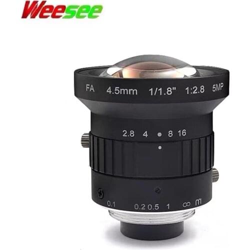 WS 4mm 2 megapixel 2MP HD CCTV lens C mount F2.0 1/2'' image size manual iris aperture industrial lens for CCTV camera