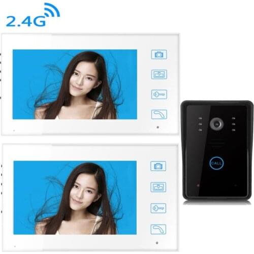 7inch Wireless Video Door Phone Intercom Doorbell With Night vision Camera Wireless Remote Access Control System