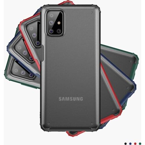 Case for samsung m51 a42 bumper cover on galaxy m 51 51m a 42 42a 5g protective phone back coque bag tpu pc matte accessories