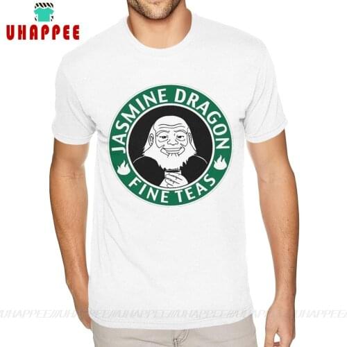 Short Sleeves O-Neck Organnic Cotton Jasmine Dragon Tees Avatar The Last Airbender TShirt Smartphone Adult S TeeShirt