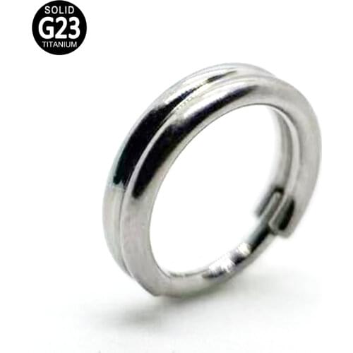 G23 Titanium Nose Ring 2 Tier Hinged Segment Ear Cartilage Tragus Nipple Helix Lip Piercing Septum Clicker Women Body Jewelry