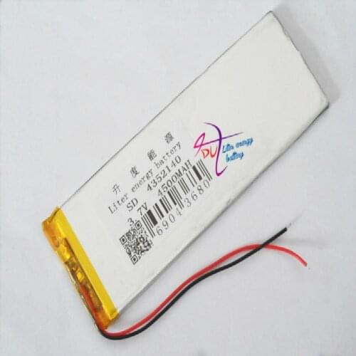 Liter energy battery 4352140 3.7V lithium polymer battery 4500mah mobile power ebook tablet battery charging treasure