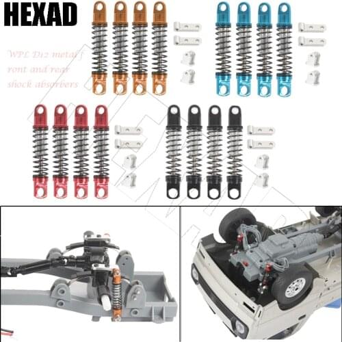 R493 Rear Axle Metal Shock Absorber Upgrade Kit Diy Accessories For Four-Wheel Drive Climbing Rc Micro Truck Wpl D12 Car