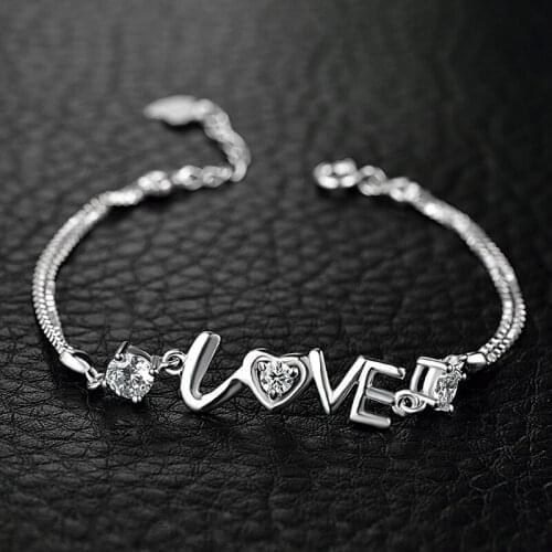 Fashion Bracelet For Women Genuine 925 Sterling Silver Bracelet Jewelry Accessories Anniversary Gift For Lady Party Decoration