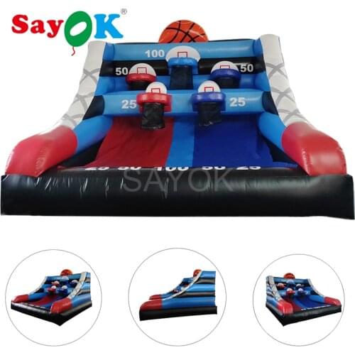 PVC Inflatable Basketball Hoop Inflatable Basketball Goal Game inflatable basketball court for Kids/Adults Play
