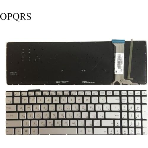 New FOR ASUS N751 N751J N751JK N751JX backlit Russian RU laptop keyboard silver