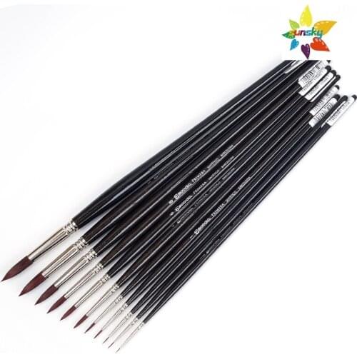 Original Spain ESCODA Teijin primera 4175 Imperial brush Round head,Nylon hair,Acrylic oil painting brush Art supplies