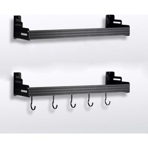 Bathroom Shelf Kitchen Shelf Black Finish Aluminum Shower Shampoo Soap Holder Storage Organizer Rack Holder Bathroom Accessory