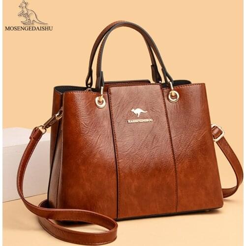 Luxury Handbags Women Leather Shoulder Bags Designer High Capacity Crossbody Bag Ladies Fashion Casual Female Solid Color Totes